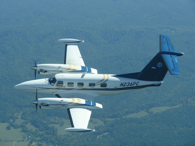 Air Amubulance plane in flight